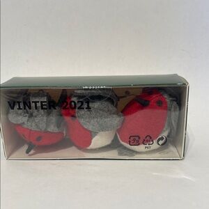 IKEA VINTER 2021 Red and Gray Holiday Decor